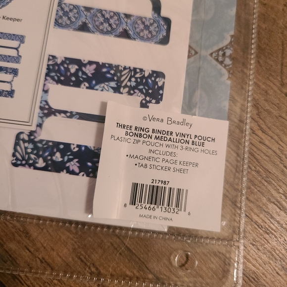 *SOLD* NEW Vera Bradley Bloom Berry Stationary Set Notebook Pen Cup Binder - Picture 15 of 16